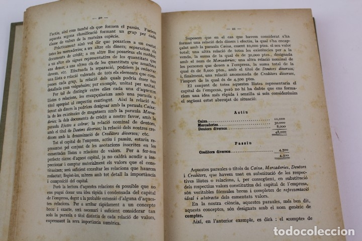 Libros antiguos: L- 5093. CURS DE COMPTABILITAT PER FERRAN BOTER.  1923. - Foto 3