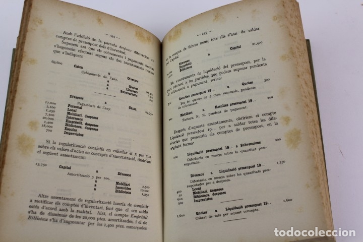 Libros antiguos: L- 5093. CURS DE COMPTABILITAT PER FERRAN BOTER.  1923. - Foto 7