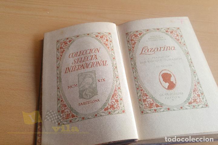 Libros antiguos: Colecci&oacute;n Selecta Internacional - Lazarina - Pablo Bourget - 1919 - Foto 3
