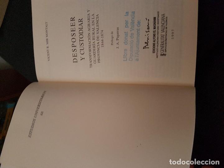 Libros antiguos: Desposeer y Custodiar Vicent R. Mir Montalt - Foto 5