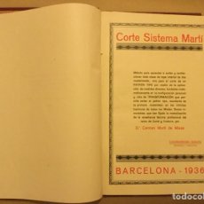 Libros antiguos: CORTE CONFECCIÓN SISTEMA MARTI ED 1936 LENCERÍA SEÑORAS CABALLERO Y NIÑOS. Lote 134908730