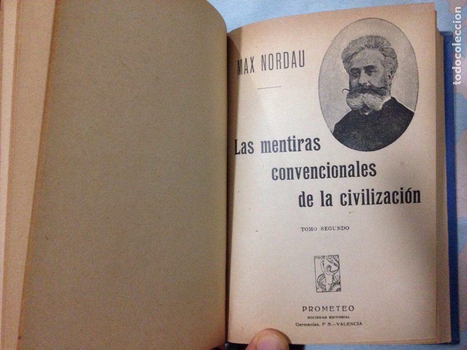 Libros antiguos: Max Nordau (2 tomos en tela) - Foto 3