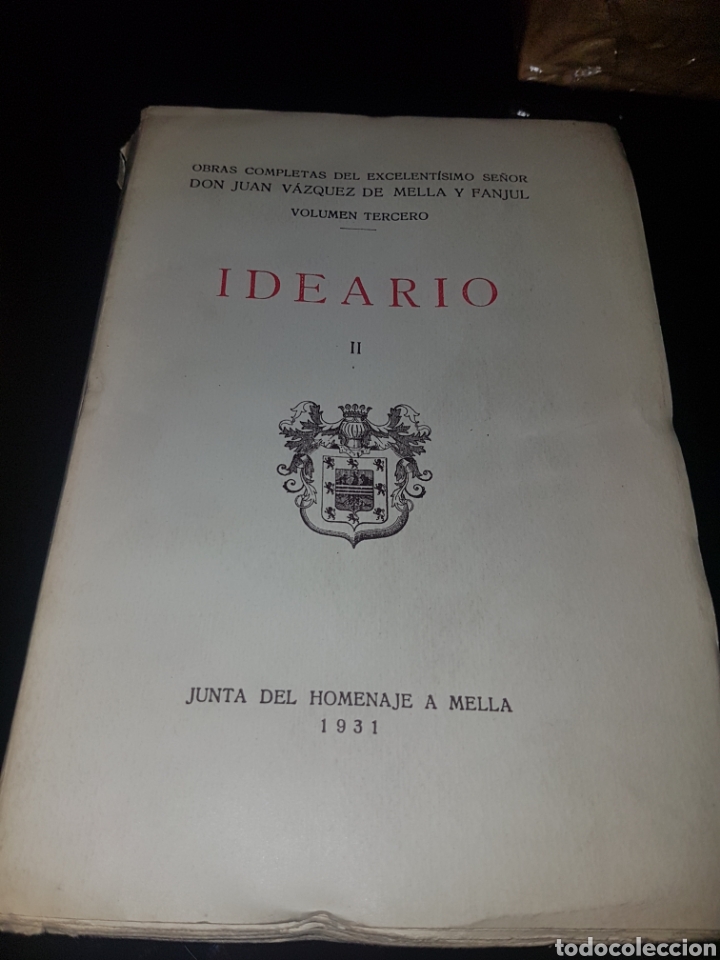 Libros antiguos: Ideario - junta del homenaje a Mella - 1931 - Foto 1