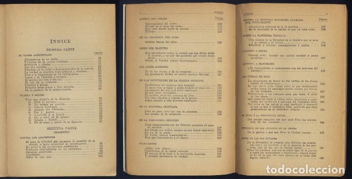 Libros antiguos: AGUST&Iacute;N DE HIPONA, Santo.  Ideario. 1957 (&ldquo;Austral&rdquo;). - Foto 3