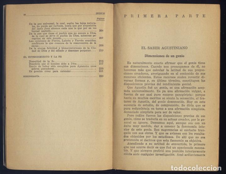Libros antiguos: AGUST&Iacute;N DE HIPONA, Santo.  Ideario. 1957 (&ldquo;Austral&rdquo;). - Foto 4