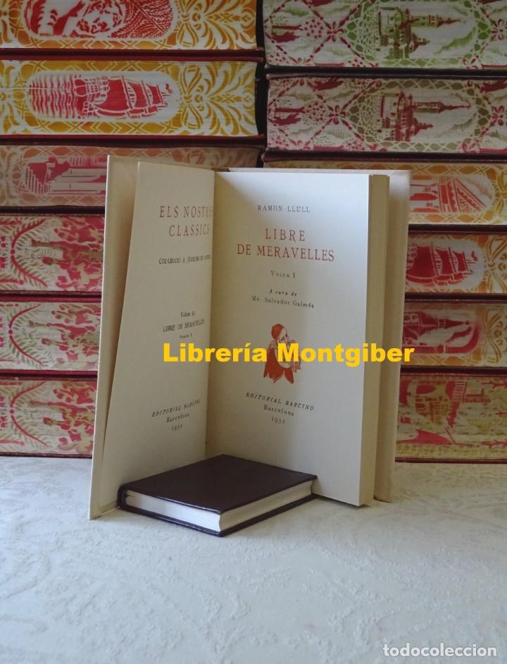 Libros antiguos: LIBRE DE MERAVELLES  .   4 Vols  .  Autor :   Llull, Ramon - Foto 4