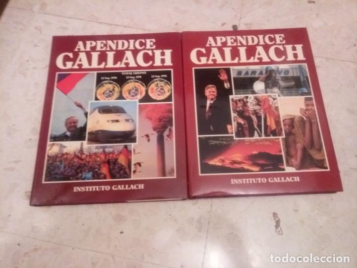 Libros antiguos: 2 tomos Ap&eacute;ndice Gallach - Foto 1
