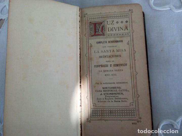 Libros antiguos: *. LUZ DIVINA .1911. (Rf:P38/e) - Foto 2