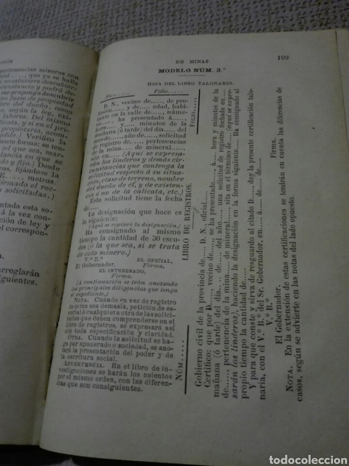 Libros antiguos: Manual de la Legislaci&oacute;n de minas. Madrid 1884. - Foto 4