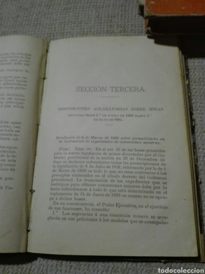 Libros antiguos: Manual de la Legislaci&oacute;n de minas. Madrid 1884. - Foto 5
