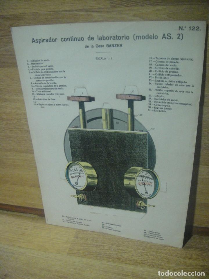 Livros antigos: aspirador continuo de laboratorio - recortable desplegable - principios del siglo xx
