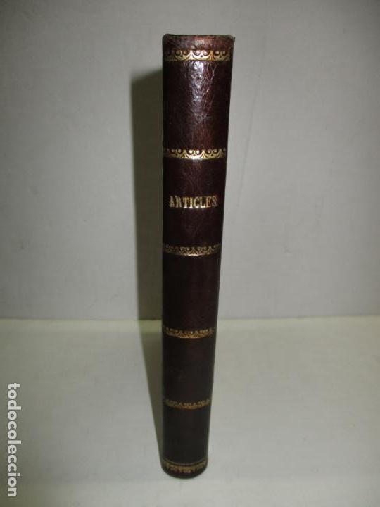 Libros antiguos: ARTICLES. - PI I MARGALL, F. 1908. - Foto 2