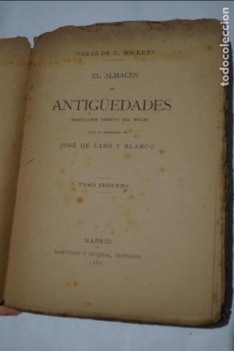 Libros antiguos: EL ALMACEN DE ANTIGUEDADES. C. DICKENS. 1886 - Foto 2