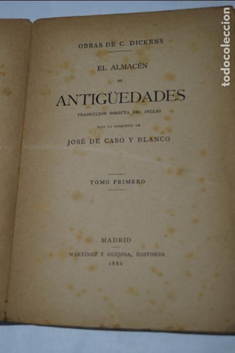 Libros antiguos: EL ALMACEN DE ANTIGUEDADES. C. DICKENS. 1886 - Foto 4