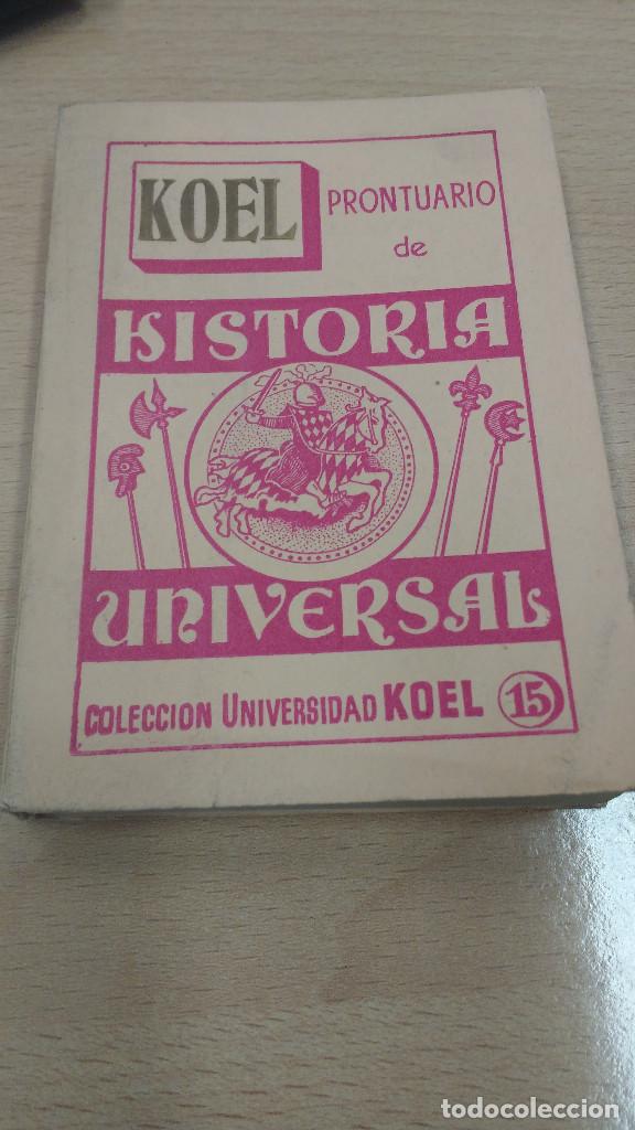 Libros antiguos: mini libro Koel historia universal. 1957. - Foto 1