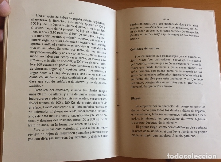 Libros antiguos: ALGODON-   INSTRUCCIONES PARA EL CULTIVO DEL ALGODON-   1.925 - Foto 2