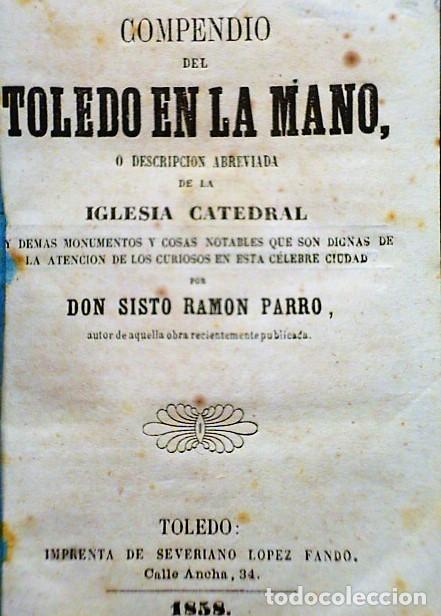 Libros antiguos: COMPENDIO DEL TOLEDO EN LA MANO.(1858)&nbsp; - Foto 2
