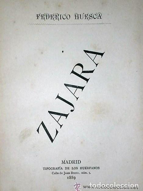 Libros antiguos: ZAJARA.( 1889)&nbsp; - Foto 2