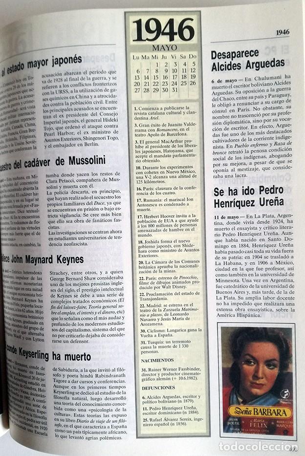 Libros antiguos: CRÓNICA DEL SIGLO XX. PLAZA & JANES EDITORES, 1992 - Foto 7 - 136280790