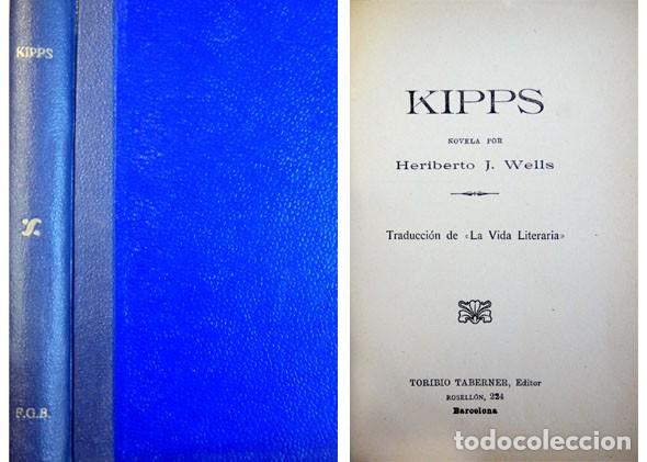 Libros antiguos: WELLS, H. G.  Kipps. Novela. (1935). - Foto 1