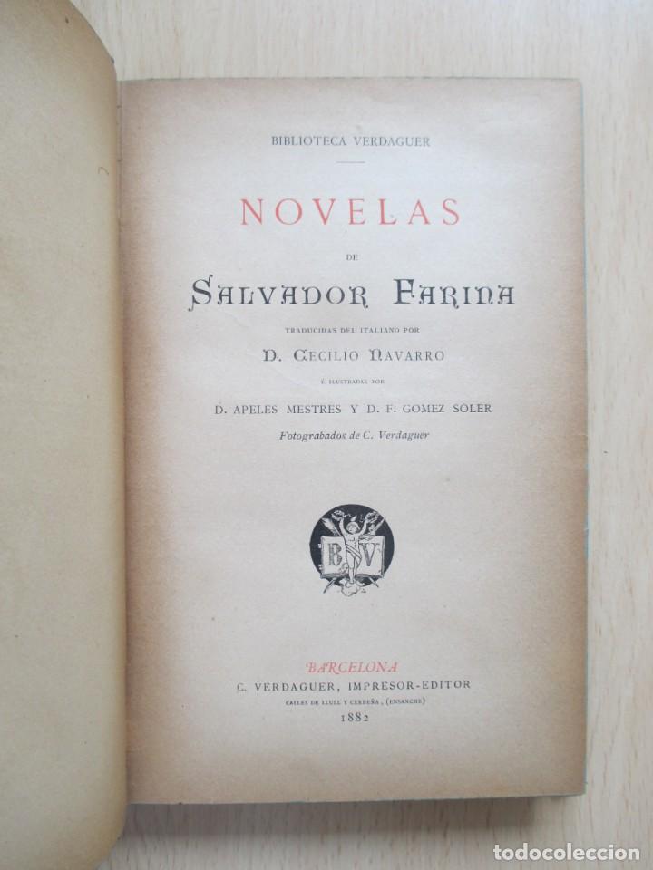 Libros antiguos: Novelas, de Salvador Farina - Foto 4
