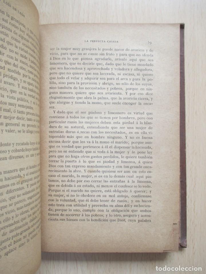 Libros antiguos: La perfecta casada, de Fray Lu&iacute;s de Le&oacute;n - Foto 7