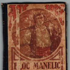 Libros antiguos: BLOC MANELIC . CALENDARI CATALÀ ANY 1927 DURAN I ALSINA, R.