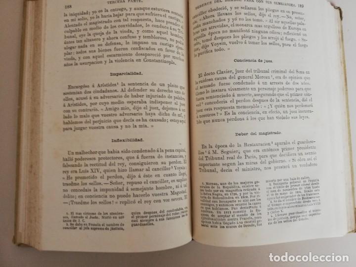 Libros antiguos: LIBRO DE MORAL PRACTICA A&Ntilde;O 1876 -PRECEPTOS Y BUENOS EJEMPLOS -PARIS - Foto 2