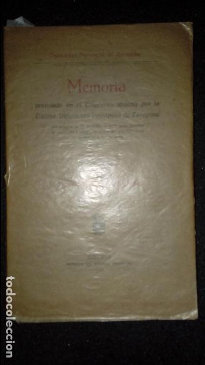 Old books: Memoria premiada por la Diputaci&oacute;n de Zaragoza. D. Francisco Pascual de Quinto.