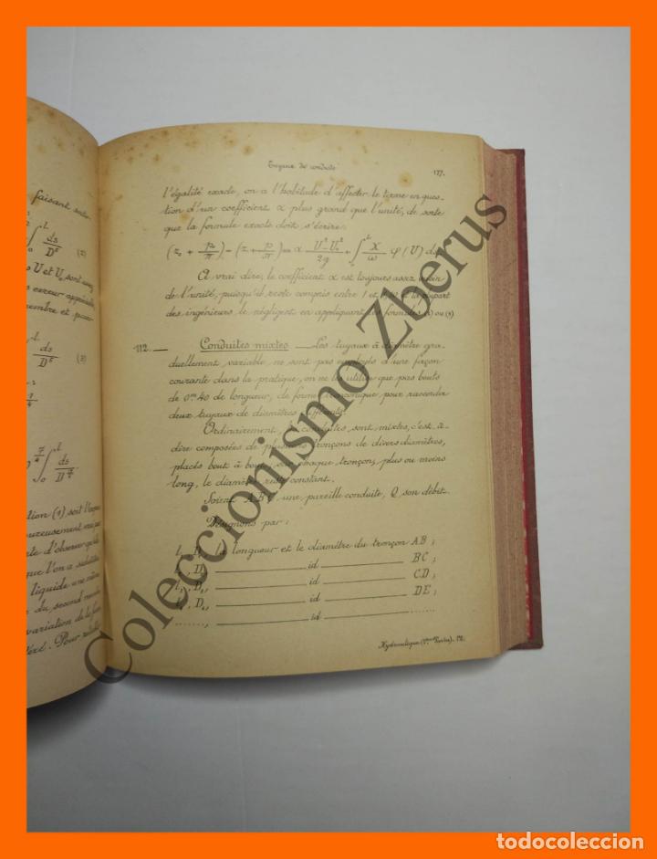 Libros antiguos: Hydraulique 1&ordf; parte: G&eacute;n&eacute;ralit&eacute;s - Vannes - D&eacute;versoirs... M.G. Daries - Foto 3