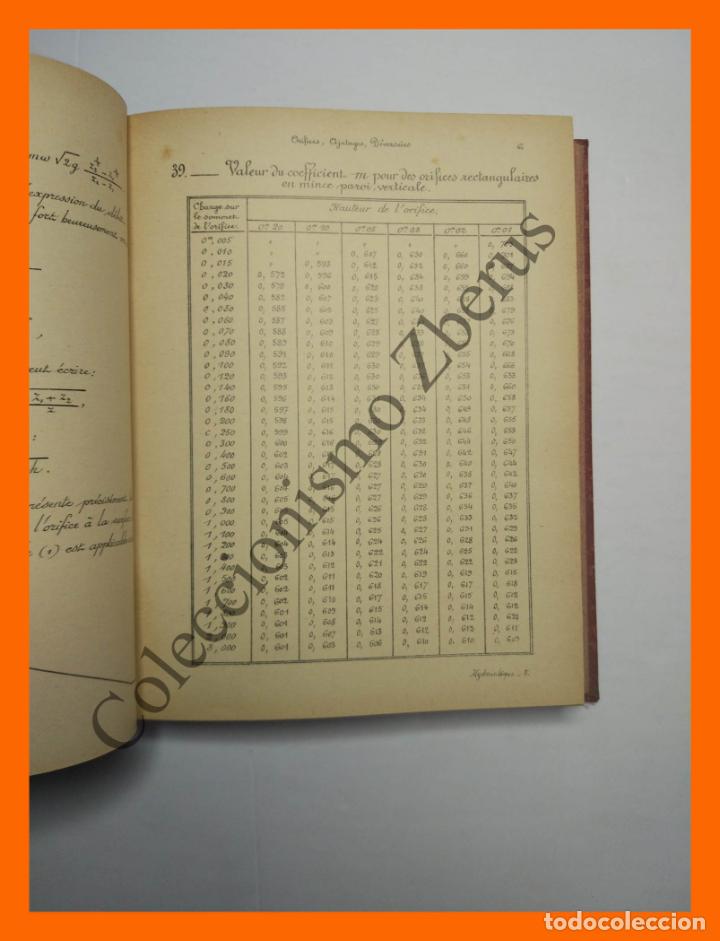Libros antiguos: Hydraulique 1&ordf; parte: G&eacute;n&eacute;ralit&eacute;s - Vannes - D&eacute;versoirs... M.G. Daries - Foto 4