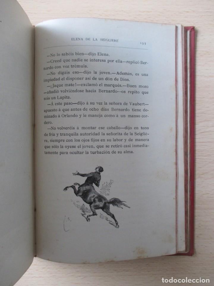 Libros antiguos: Elena de La Seigliere, de Julio Sandeau - Foto 12