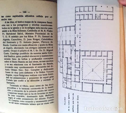 Antiquarische B&uuml;cher: Historia del Santuario y Colegio de Ntra Sra de Cura en el Monte de Randa (Llucmajor, 1915) Mallorca