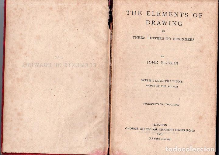 The Elements Of Drawing In Three Letters To Beginner By John Ruskin 1907 Libro En Ingles - 