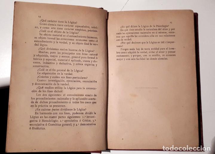 Libros antiguos: ELEMENTOS DE L&Oacute;GICA  - POLO Y pEYROL&Oacute;N 1889 - Foto 4