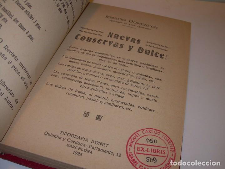 Libros antiguos: LIBRO DE NUEVAS CONSERVAS Y DULCES...A&Ntilde;O 1925 - Foto 1