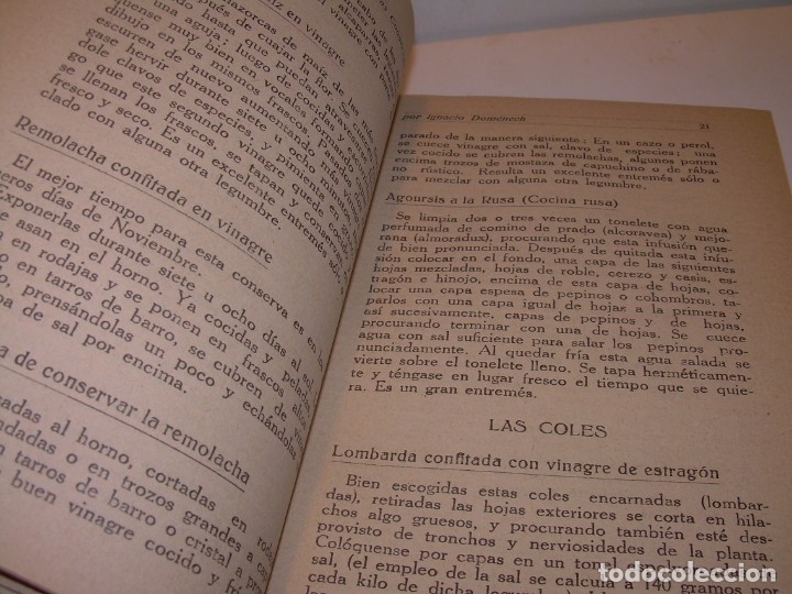 Libros antiguos: LIBRO DE NUEVAS CONSERVAS Y DULCES...A&Ntilde;O 1925 - Foto 5