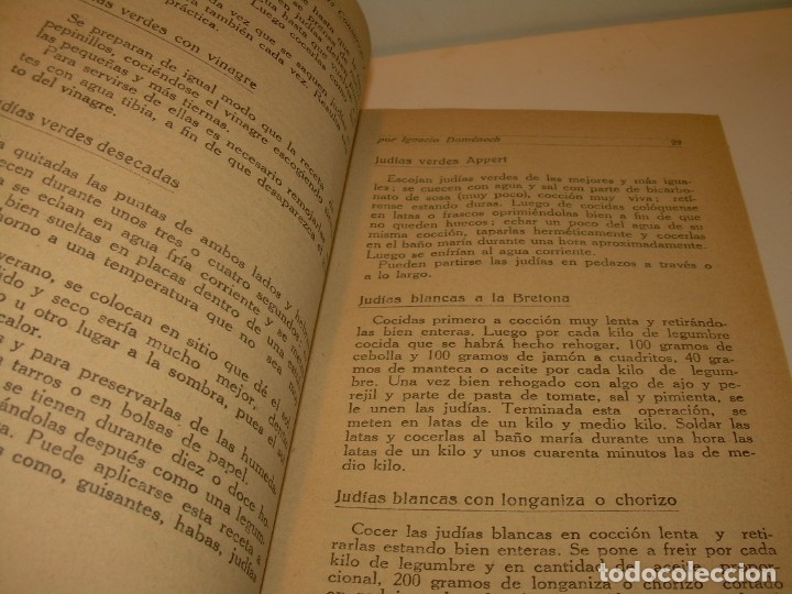 Libros antiguos: LIBRO DE NUEVAS CONSERVAS Y DULCES...A&Ntilde;O 1925 - Foto 6