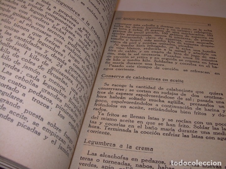 Libros antiguos: LIBRO DE NUEVAS CONSERVAS Y DULCES...A&Ntilde;O 1925 - Foto 7