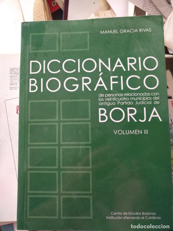 Antiquarische B&uuml;cher: Diccionatio biografico borja volumen III ( estanteria oloron)