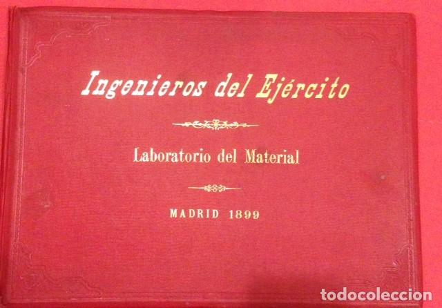 Libros antiguos: INGENIEROS DEL EJERCITO, LABORATORIO DEL MATERIAL, MADRID 1899 - Foto 1