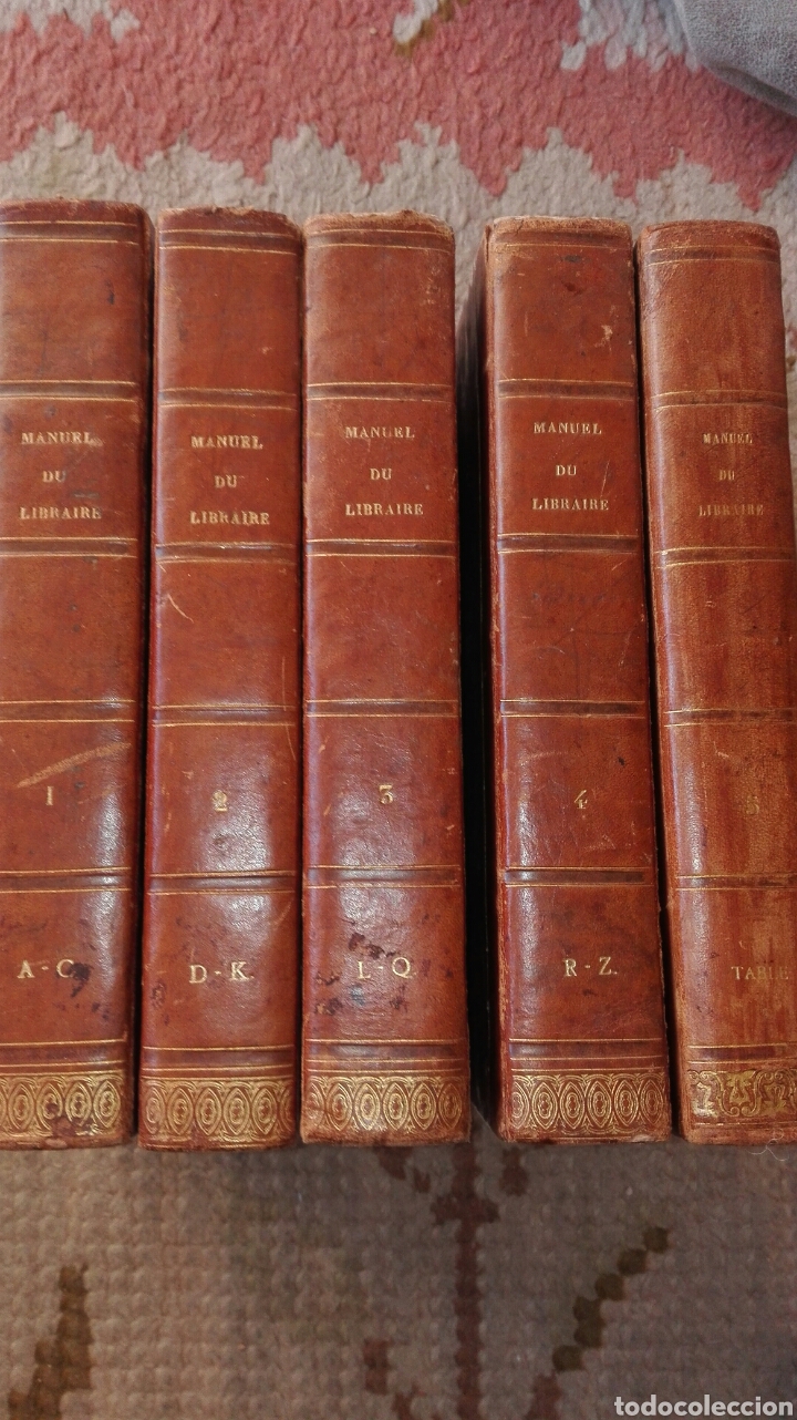 Libros antiguos: MANUEL DU LIBRAIRE BRUNET 5 VOL. 1838 - Foto 1