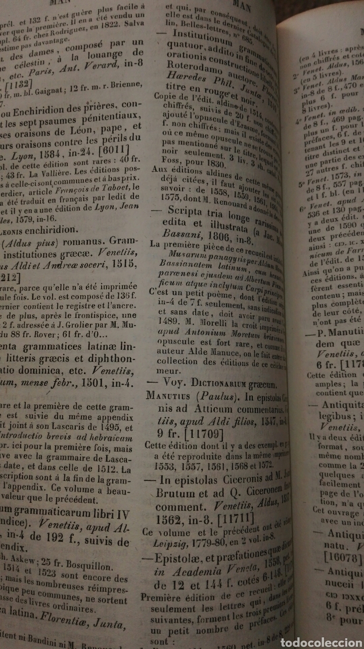 Libros antiguos: MANUEL DU LIBRAIRE BRUNET 5 VOL. 1838 - Foto 3
