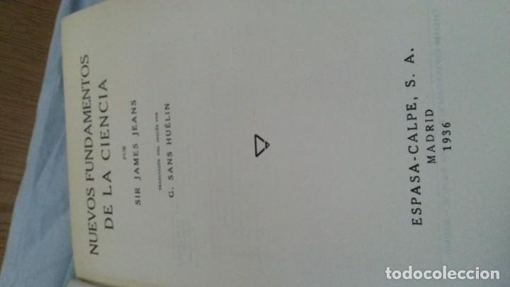 Libros antiguos: Libro NUEVOS FUNDAMENTOS DE LA CIENCIA del a&ntilde;o 1936 - Foto 4