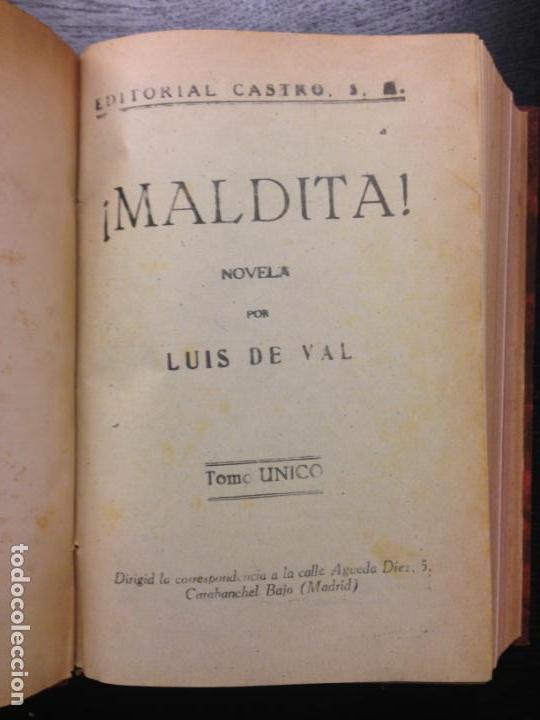 Libros antiguos: MALDITA, VAL, LUIS DE, CIRCA 1890 (2 TOMOS) - Foto 1