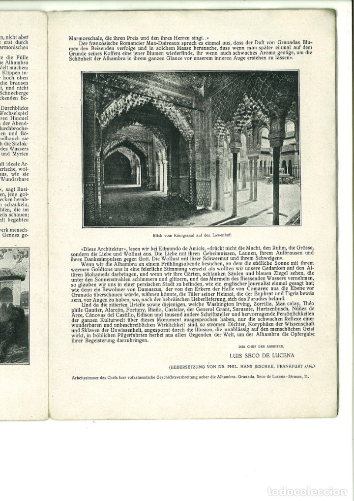 Libros antiguos: DIE ALHAMBRA. Luis Seco de Lucena - Foto 4