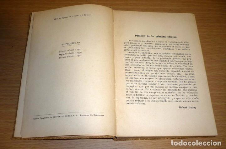 Libros antiguos: Psicolog&iacute;a del Ni&ntilde;o. Prof.Gaupp. 1932 - Foto 3