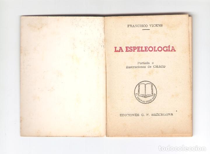 Libros antiguos: 1 mini libro epeleologia - Foto 3