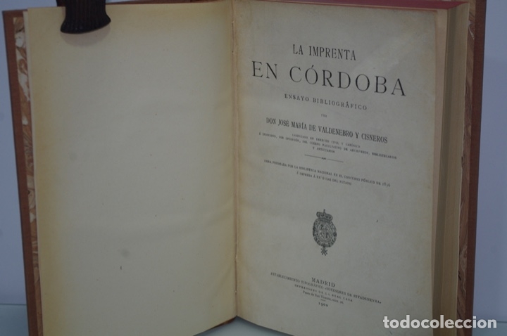 Libros antiguos: LA IMPRENTA EN C&Oacute;RDOBA - Foto 2