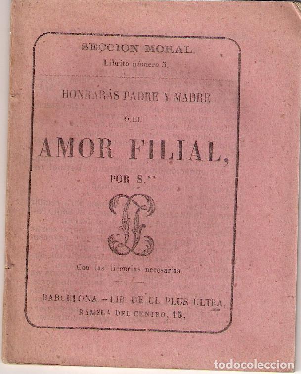 Libros antiguos: LIBRITO DE MURILLO  - SECCI&Oacute;N  MORAL  N&ordm; 5 . A&Ntilde;O 1867 - - Foto 1